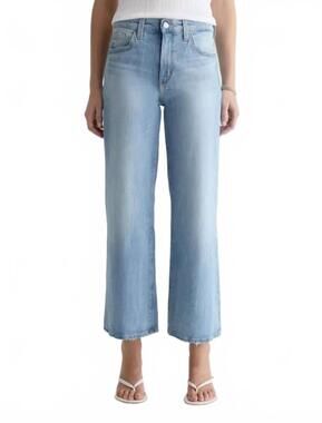 NEW AG JEANS saige high rise wide leg crop jeans in kings river